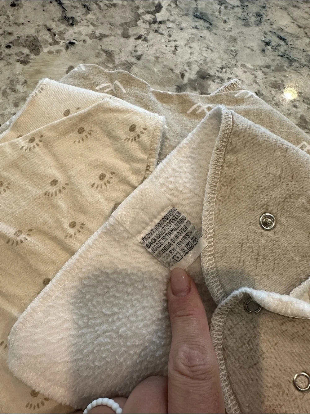 Copper Pearl Neutral Check & Pattern Baby Bib Set - Beige/Gray/White